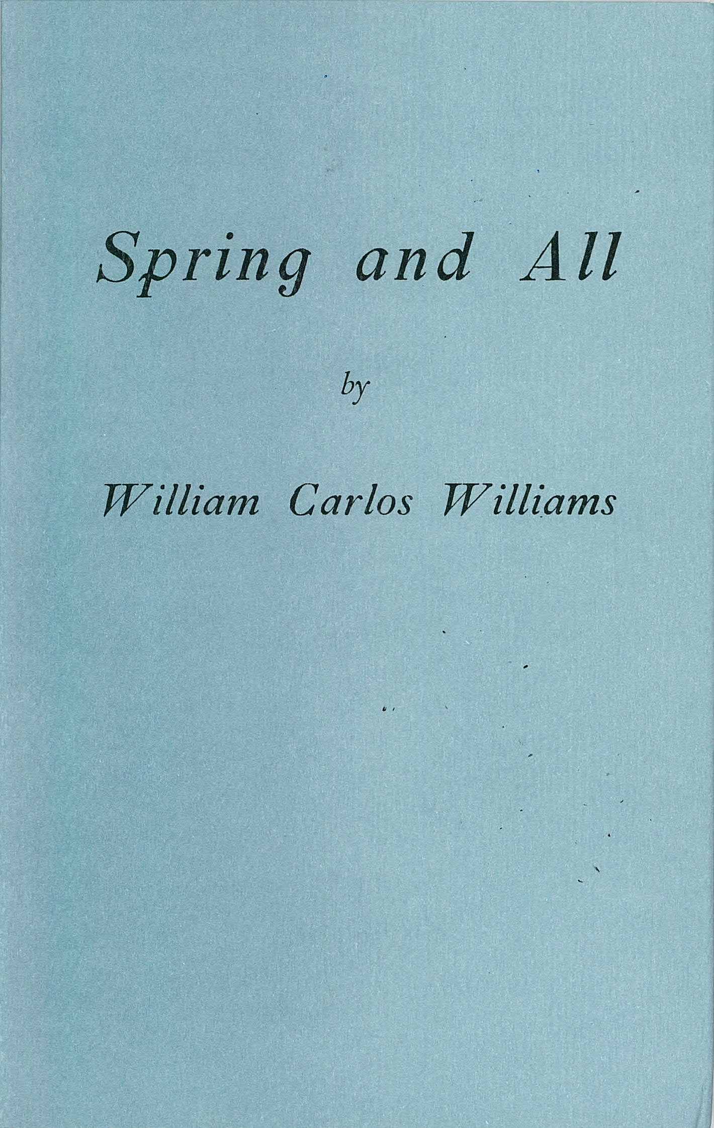 Spring and All